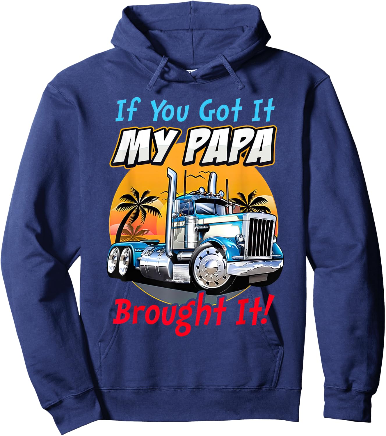 Truck's Son Daughter Hoodie - Hoodie | Navy