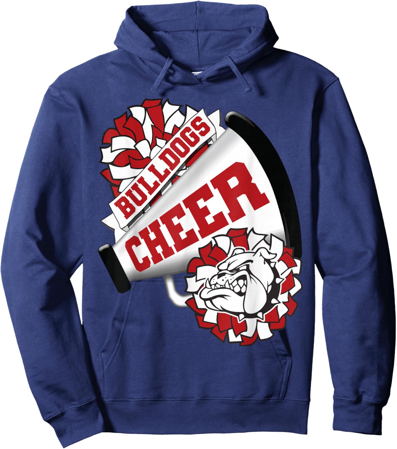 Dog Cheer Back To School Spirit Cheerleading Hoodie - Hoodie | Navy