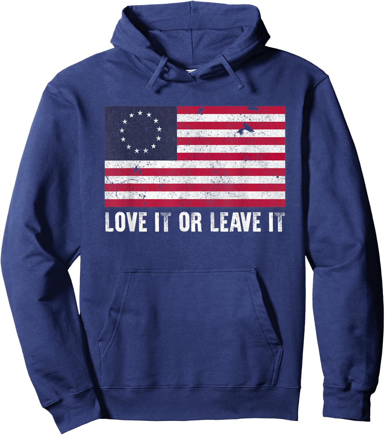 America Love It Or Leave It Hoodie - Hoodie | Navy