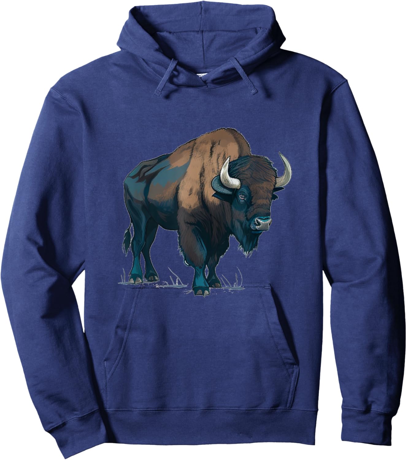 Buffalo bison animal costume for boys and girls Hoodie - Hoodie | Navy