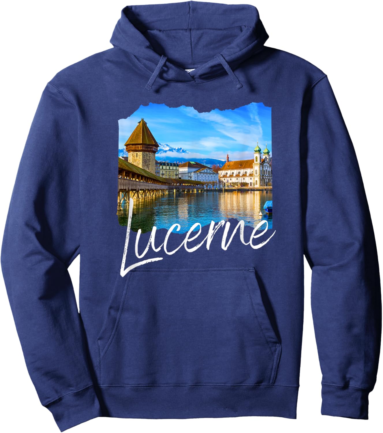 Lucerne Switzerland Souvenir Lucerne Hoodie - Hoodie | Navy