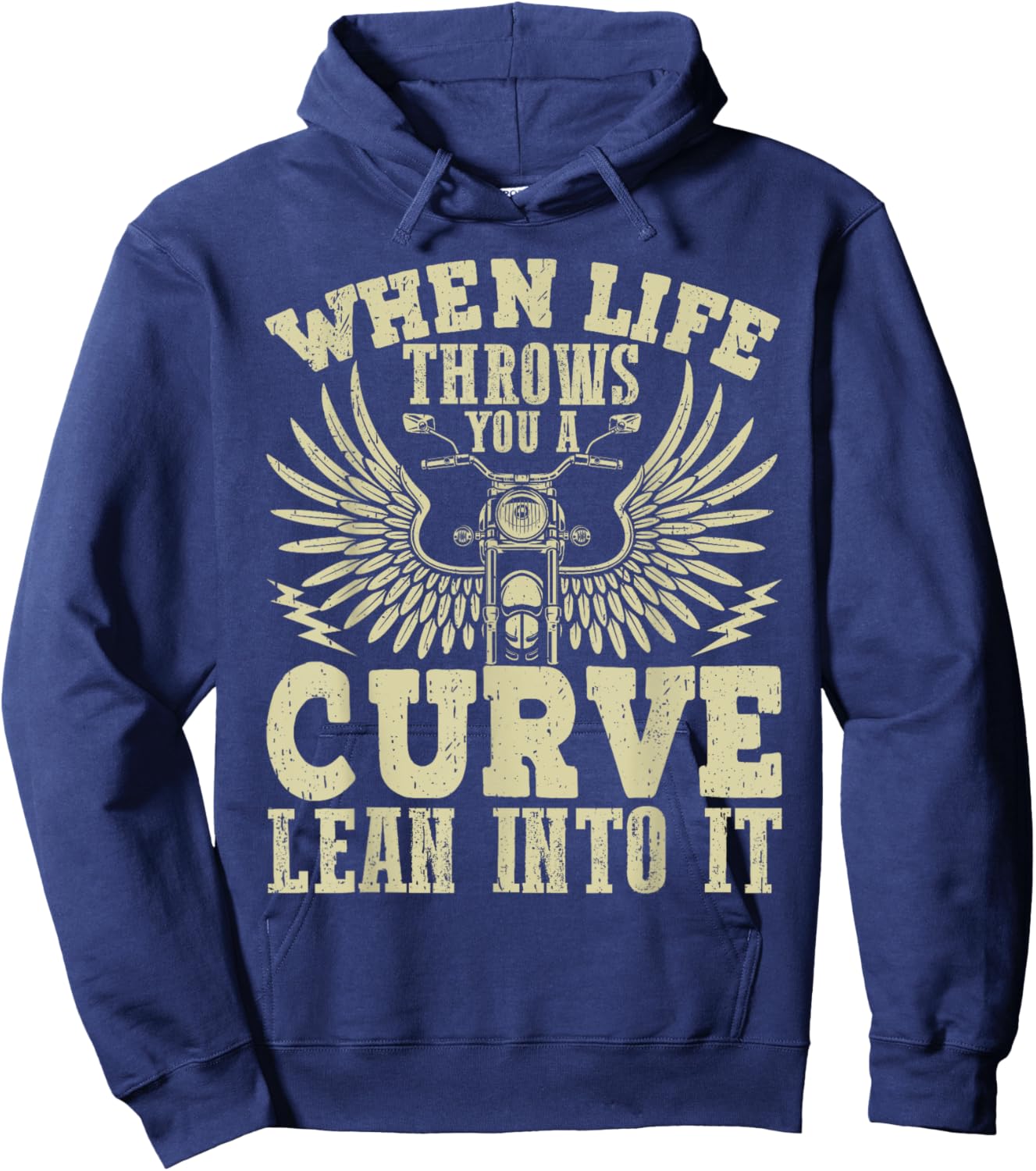 Funny Biker Shirt Motorcycle Motorbike Rider Hoodie - Hoodie | Navy