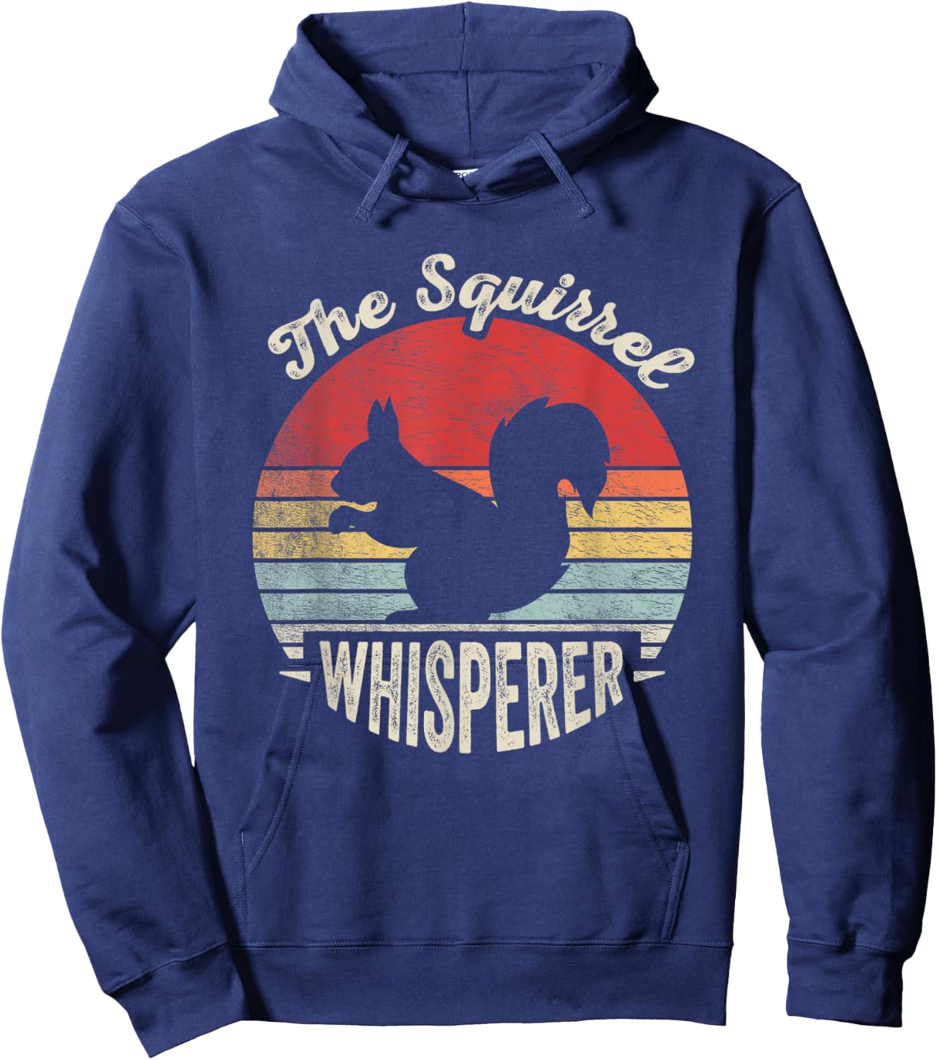 Retro Vintage Squirrel Lover Squirrel Whisperer Hoodie - Hoodie | Navy