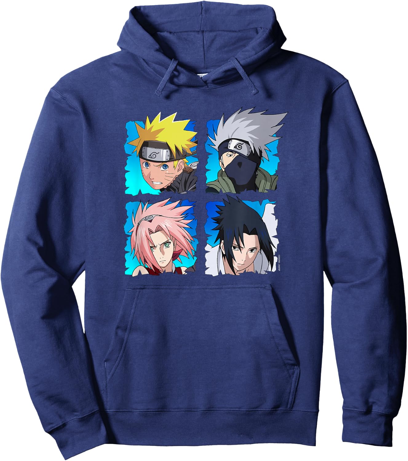 Naruto Shippuden 4 Heads Hoodie - Hoodie | Navy