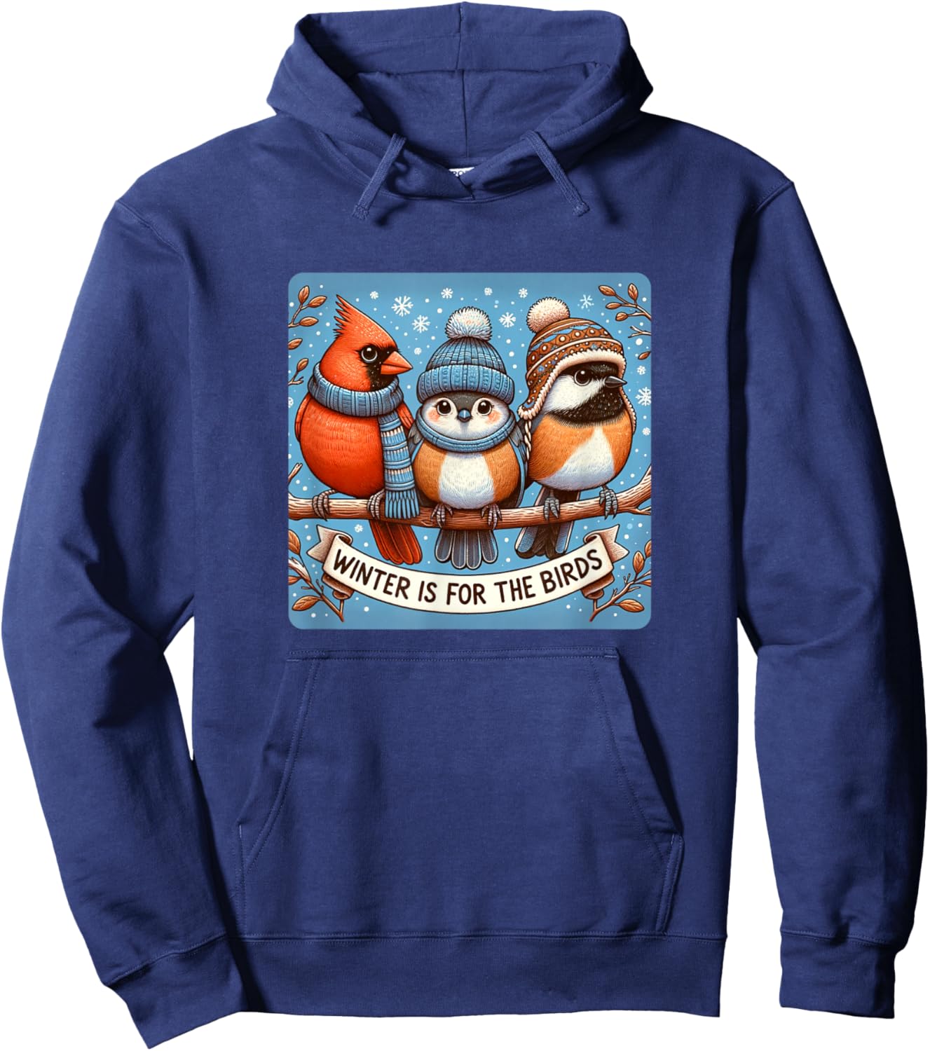 Winter Is For The Birds Hoodie - Hoodie | Navy