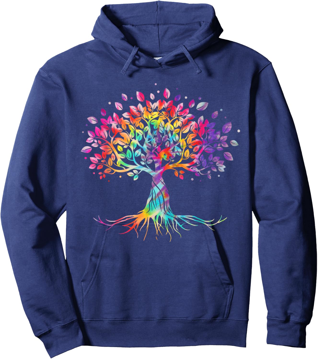 Tie Dye Life Is Really Good Tree Of Life Art Hoodie - Hoodie | Navy
