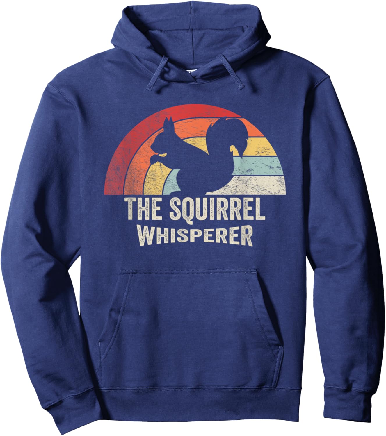 Retro Vintage Squirrel Lover Squirrel Whisperer Hoodie - Hoodie | Navy