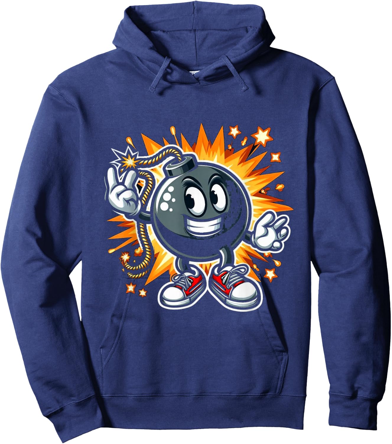 Cartoon Bomb Hoodie - Hoodie | Navy