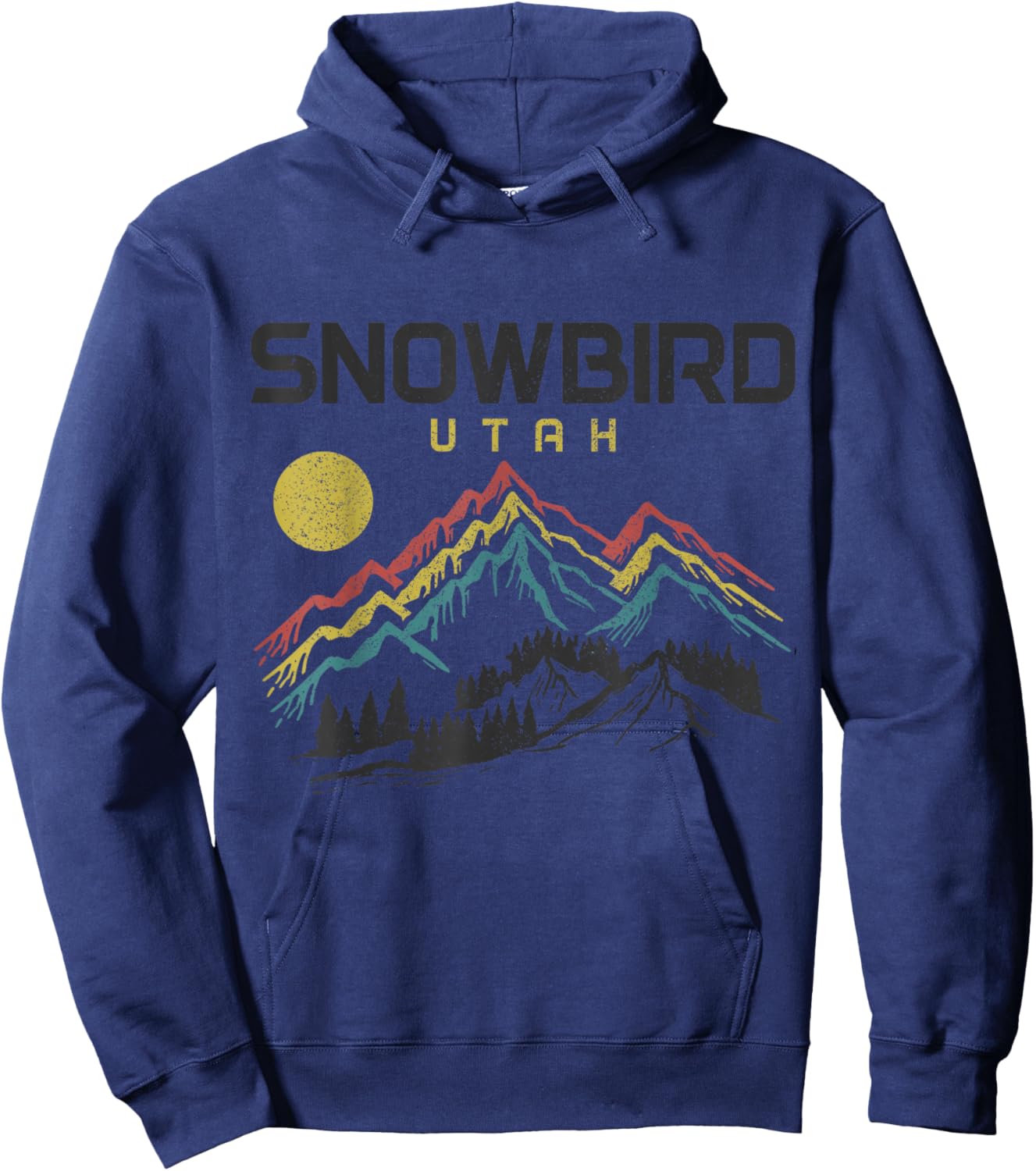 Snowbird Utah Ski Winter sports Skiing Skier Hoodie - Hoodie | Navy
