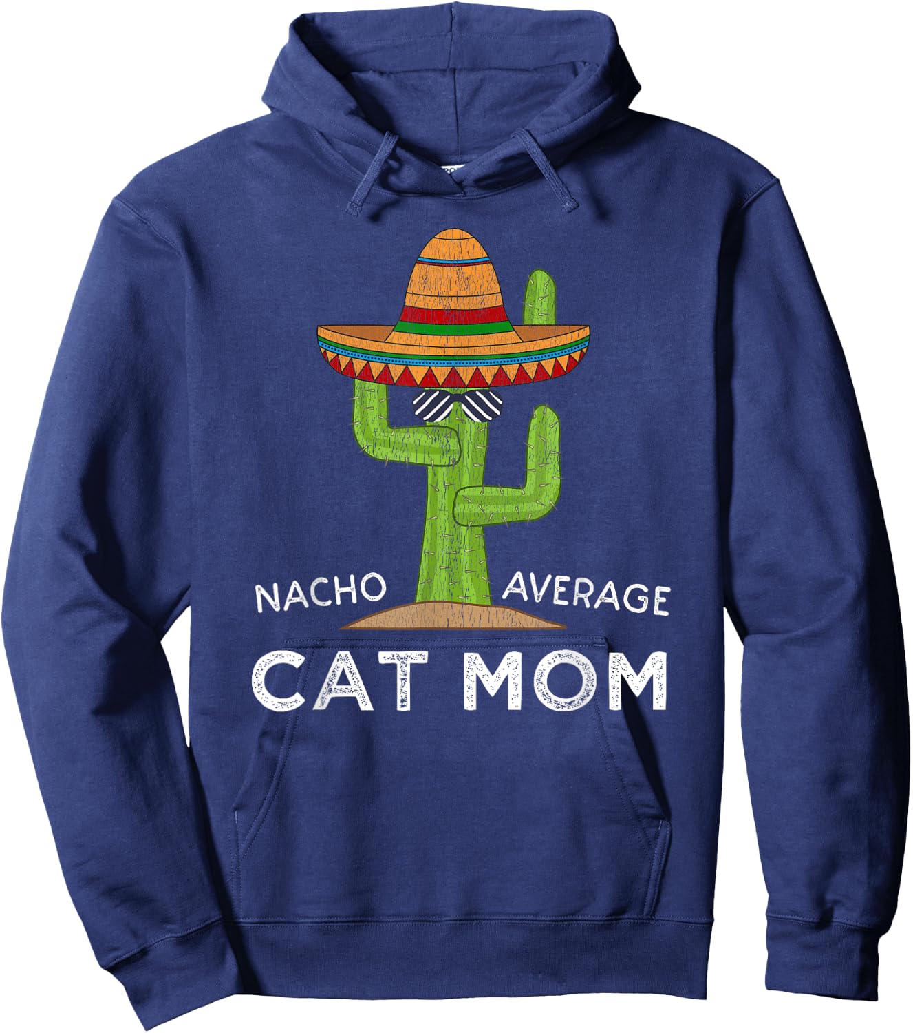 Funny Cat Mom Men Women Girls Kids Hoodie - Hoodie | Navy