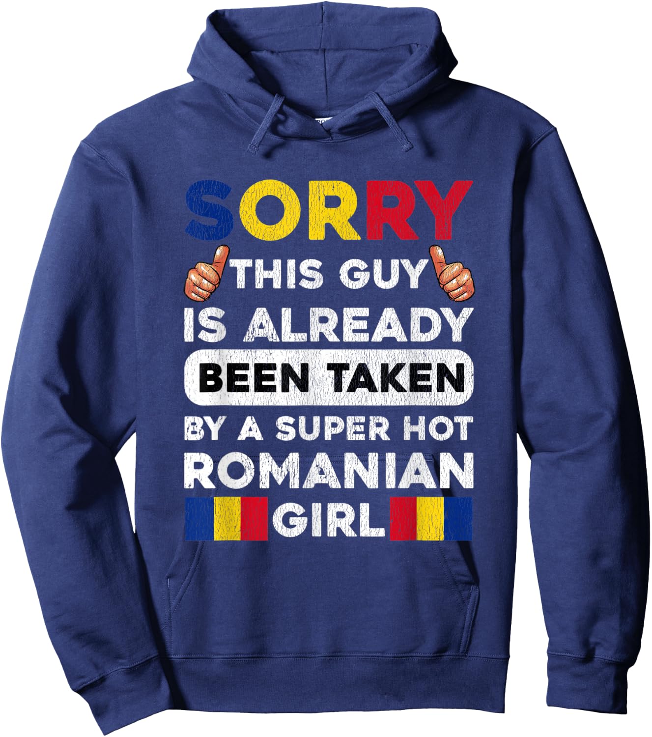 Romanian Shirt | Husband Gift Hoodie - Hoodie | Navy