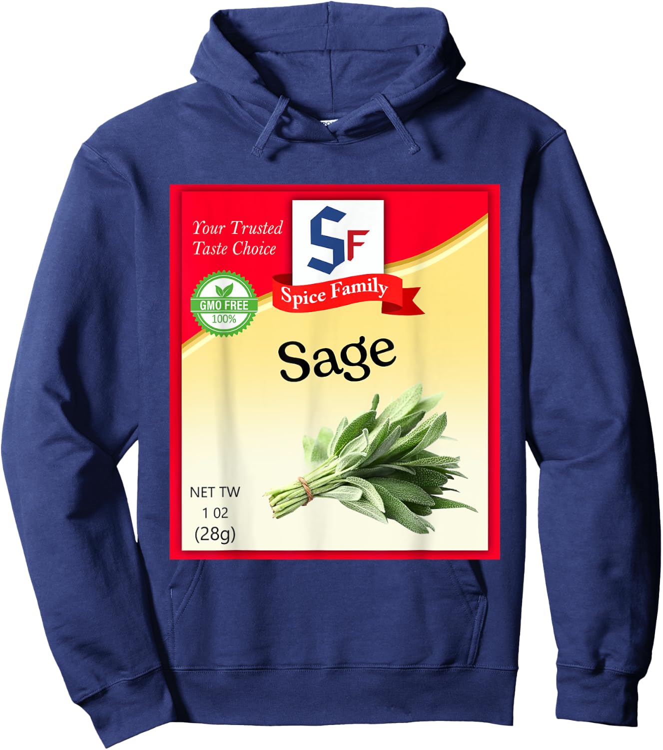 Sage Condiment Costume Holiday Spice Costumes Hoodie - Hoodie | Navy