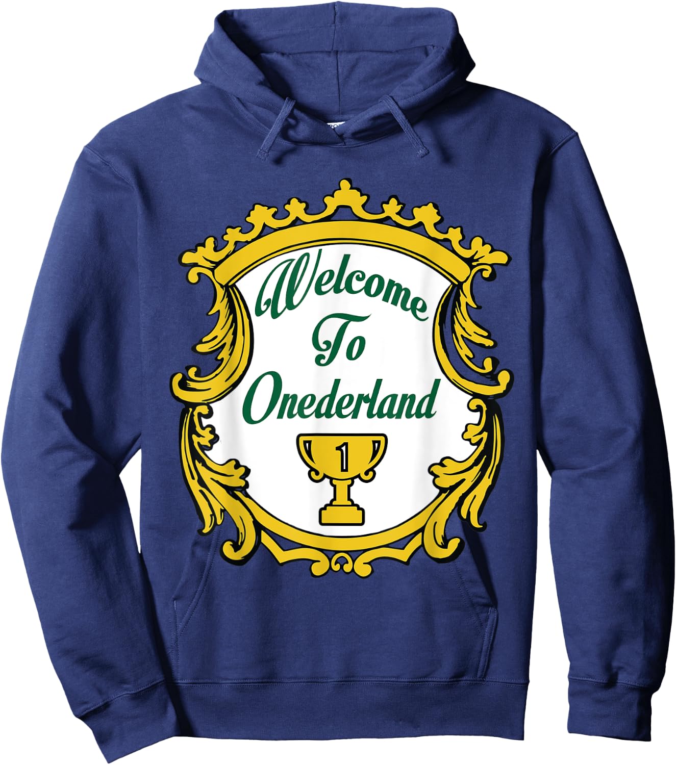 Welcome To Onederland Novelty Weight Loss Hoodie - Hoodie | Navy