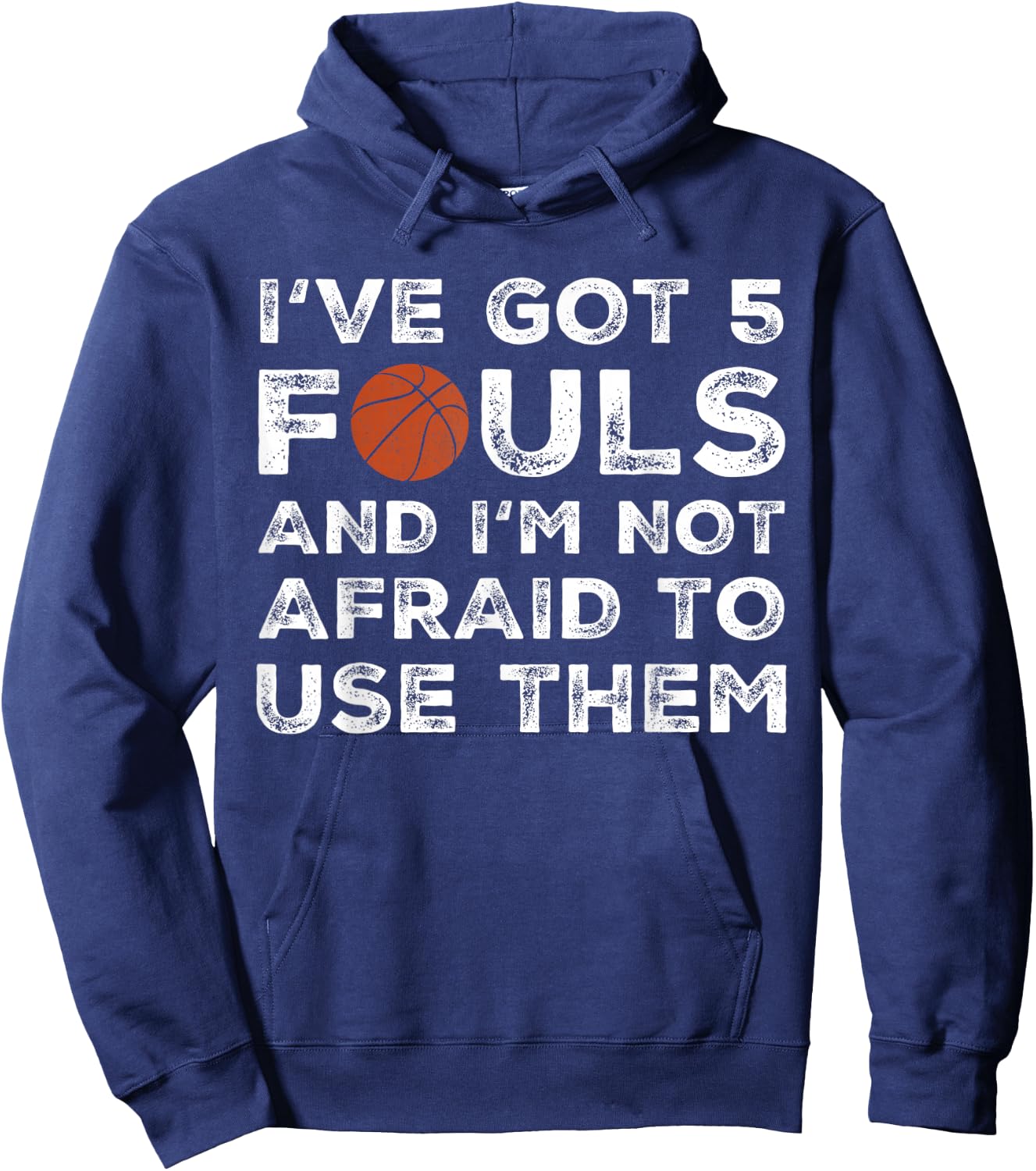 Funny Basketball Player - Hoops 5 Fouls Hoodie - Hoodie | Navy