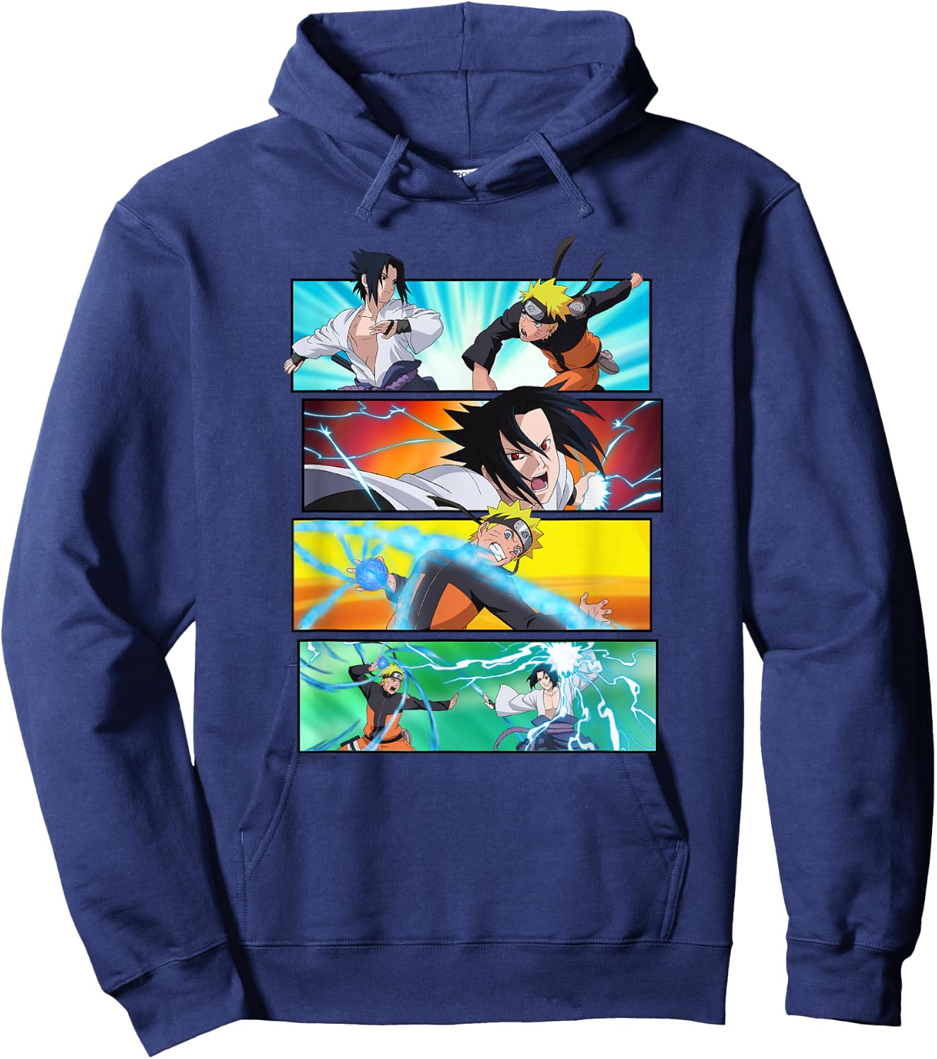 Naruto Shippuden Naruto vs Sasuke Hoodie - Hoodie | Navy