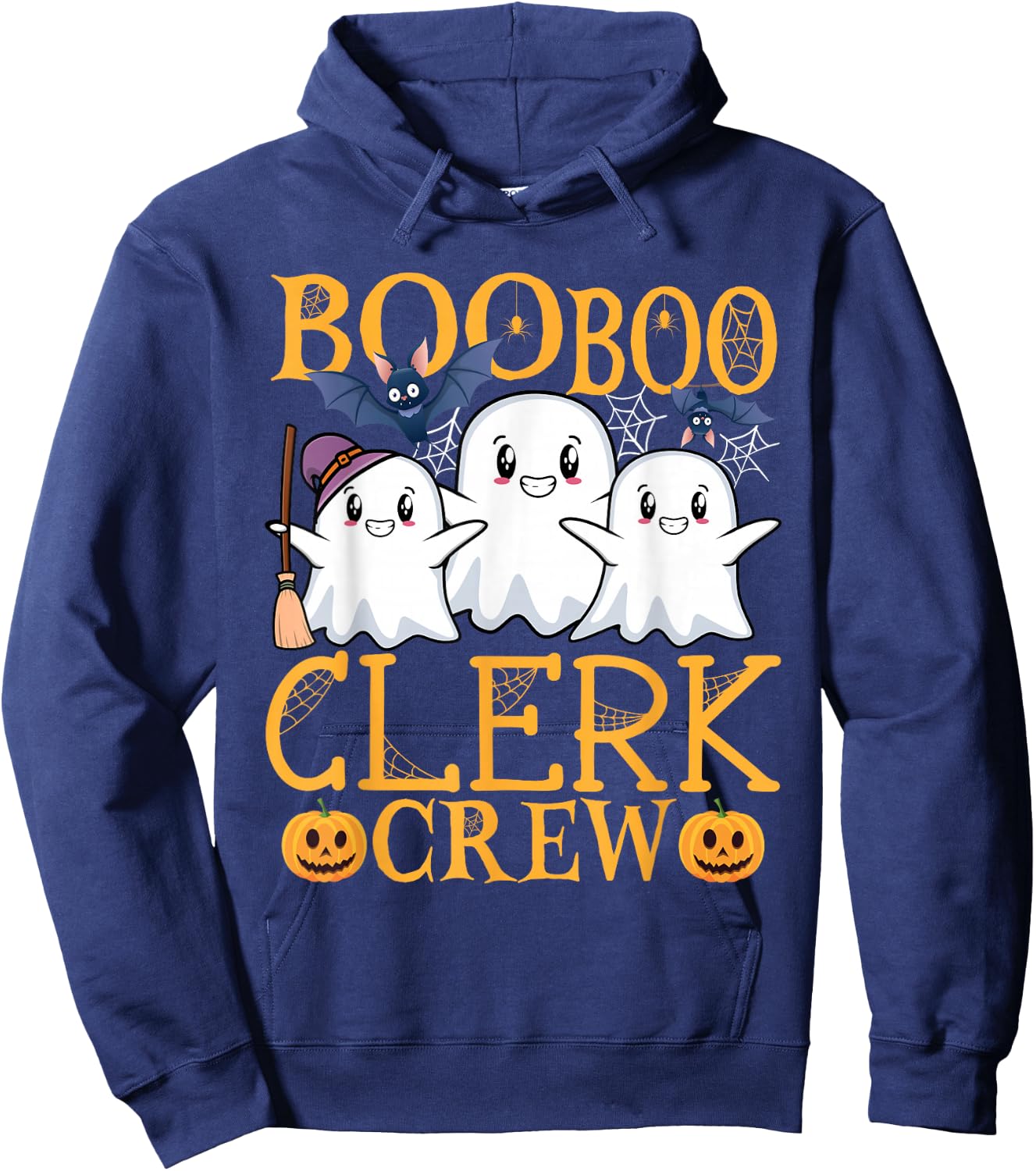 Clerk Halloween Job Design Halloween Crew Clerk Hoodie - Hoodie | Navy