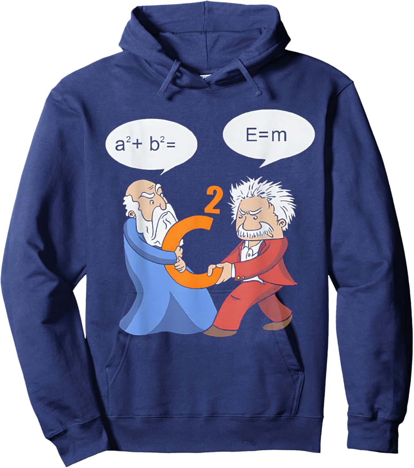 A2 B2 E MC Funny Scientist Hoodie - Hoodie | Navy