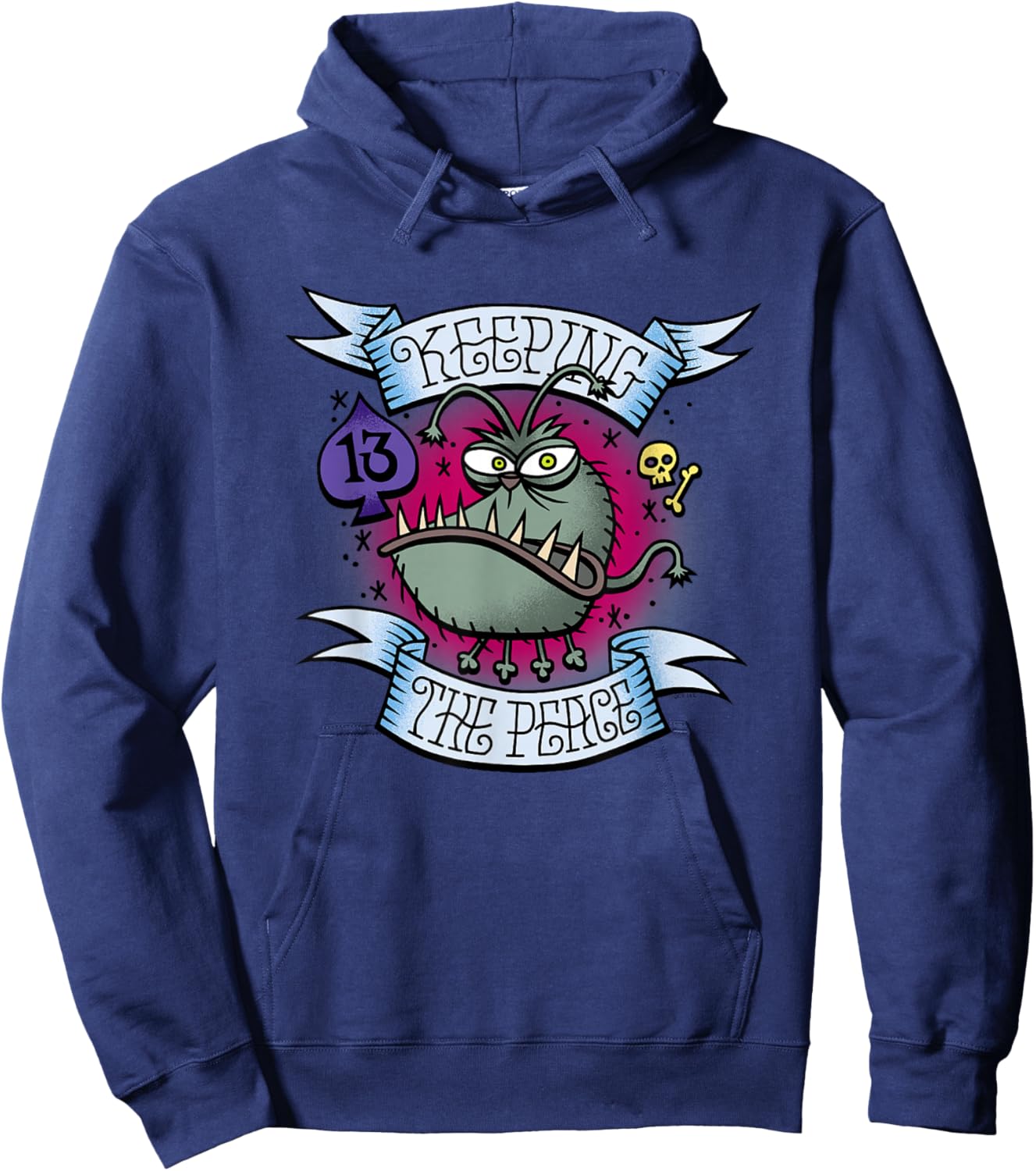 Minions Keeping The Peace Kyle Retro Logo Hoodie - Hoodie | Navy