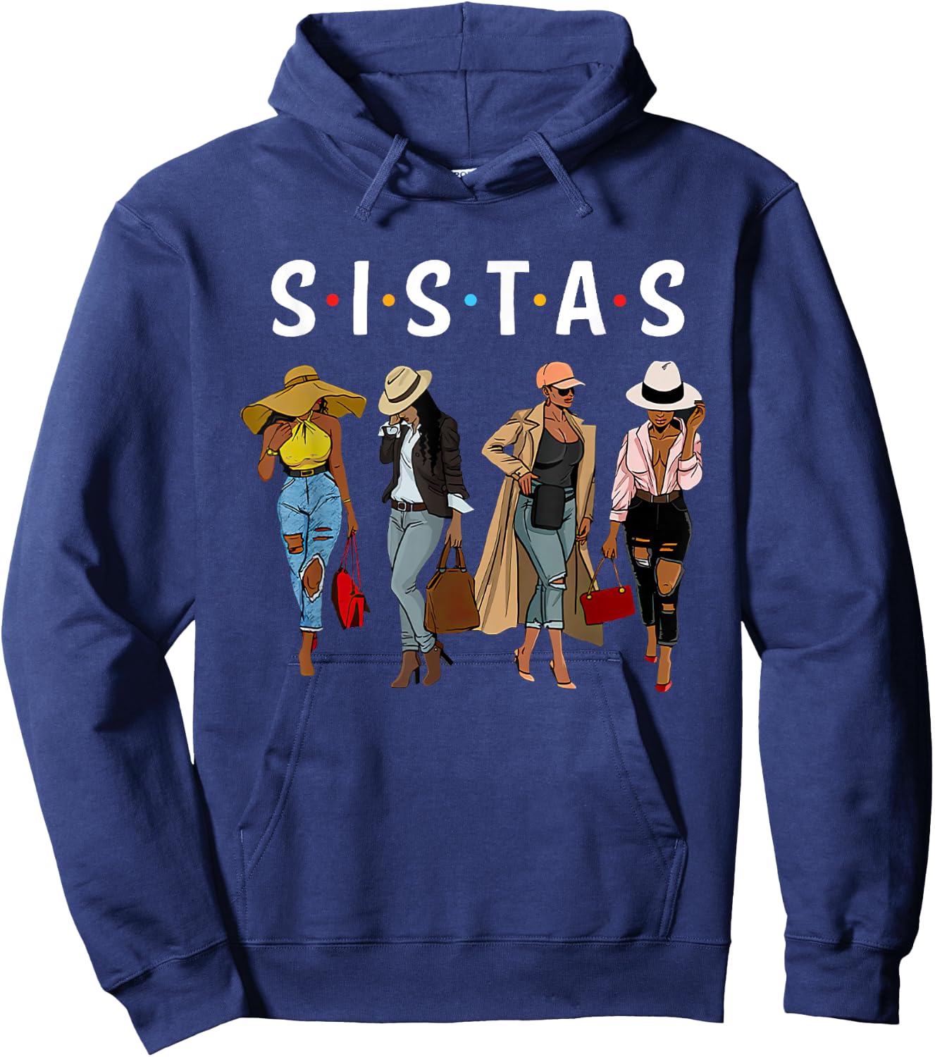Sistas Afro Women Together Women Women Birthday Hoodie - Hoodie | Navy