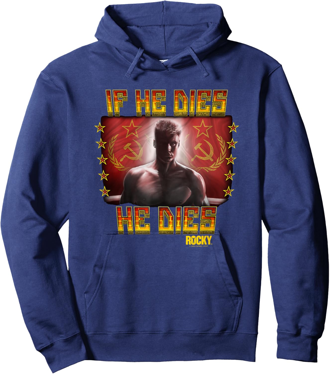 Rocky IV Condolences Hoodie - Hoodie | Navy
