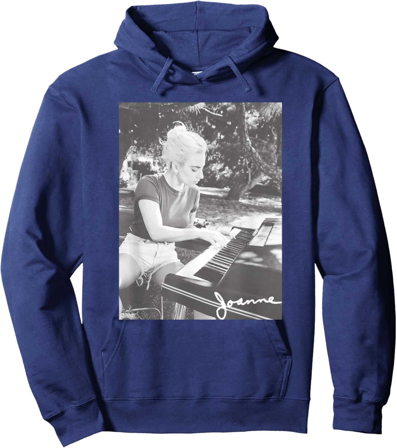 Official Lady Gaga Joanne Photo Hoodie - Hoodie | Navy