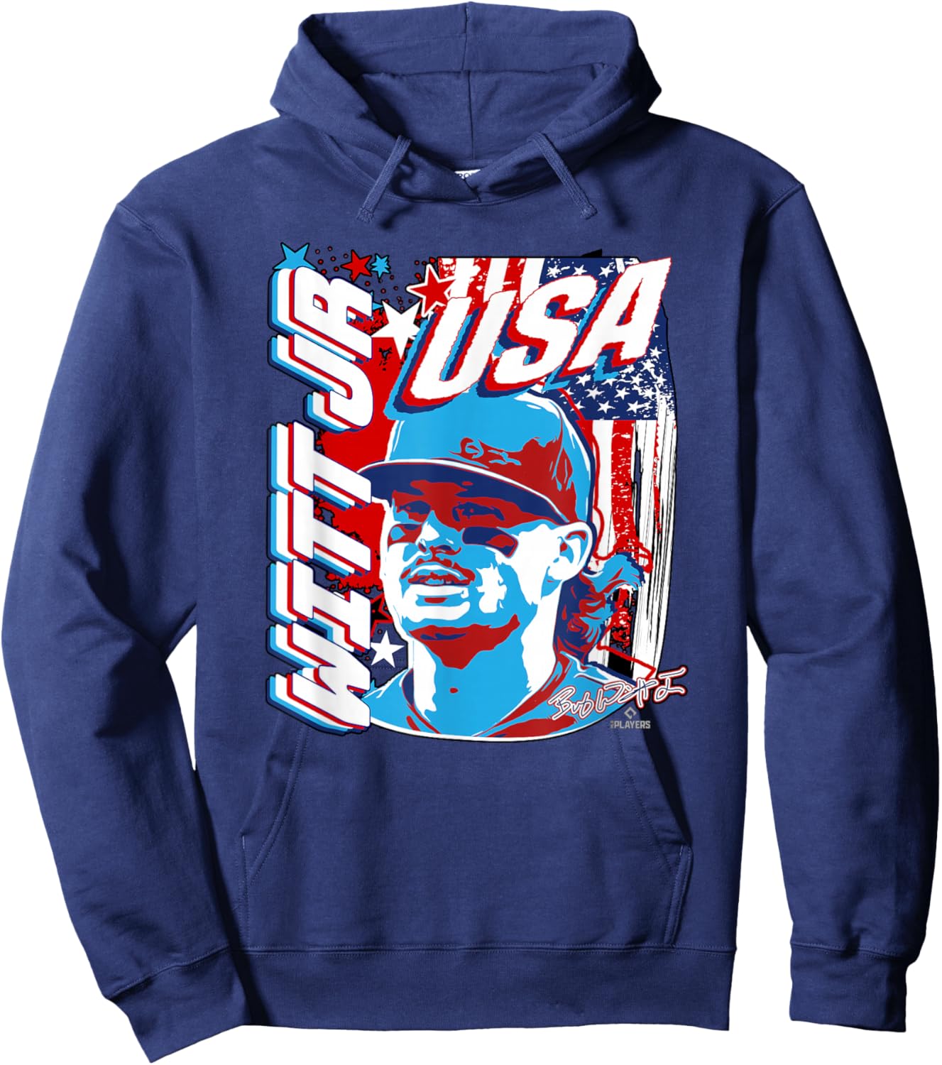 Bobby WITT Jr. International Baseball USA MLBPA Hoodie - Hoodie | Navy