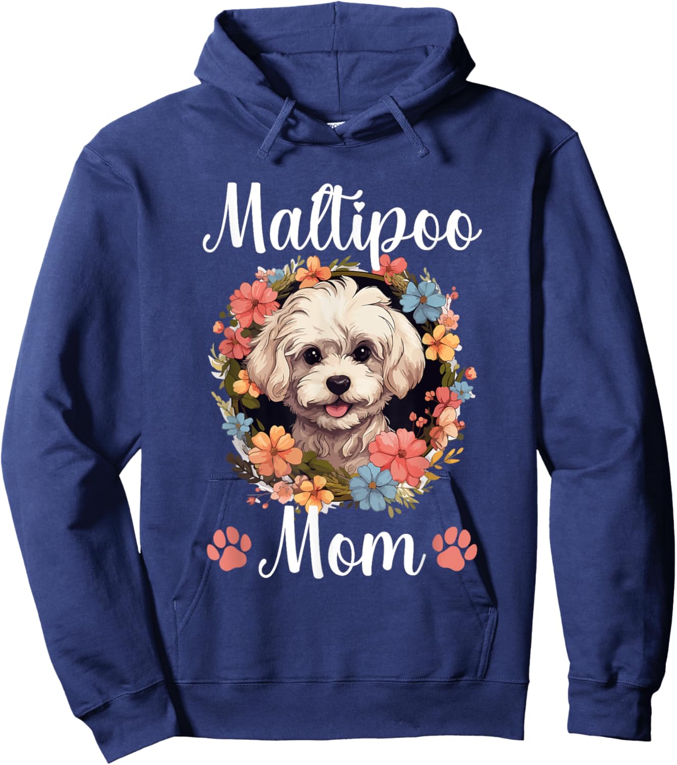 Maltipoo Dog Breed Pet Maltipoo Mom Hoodie - Hoodie | Navy