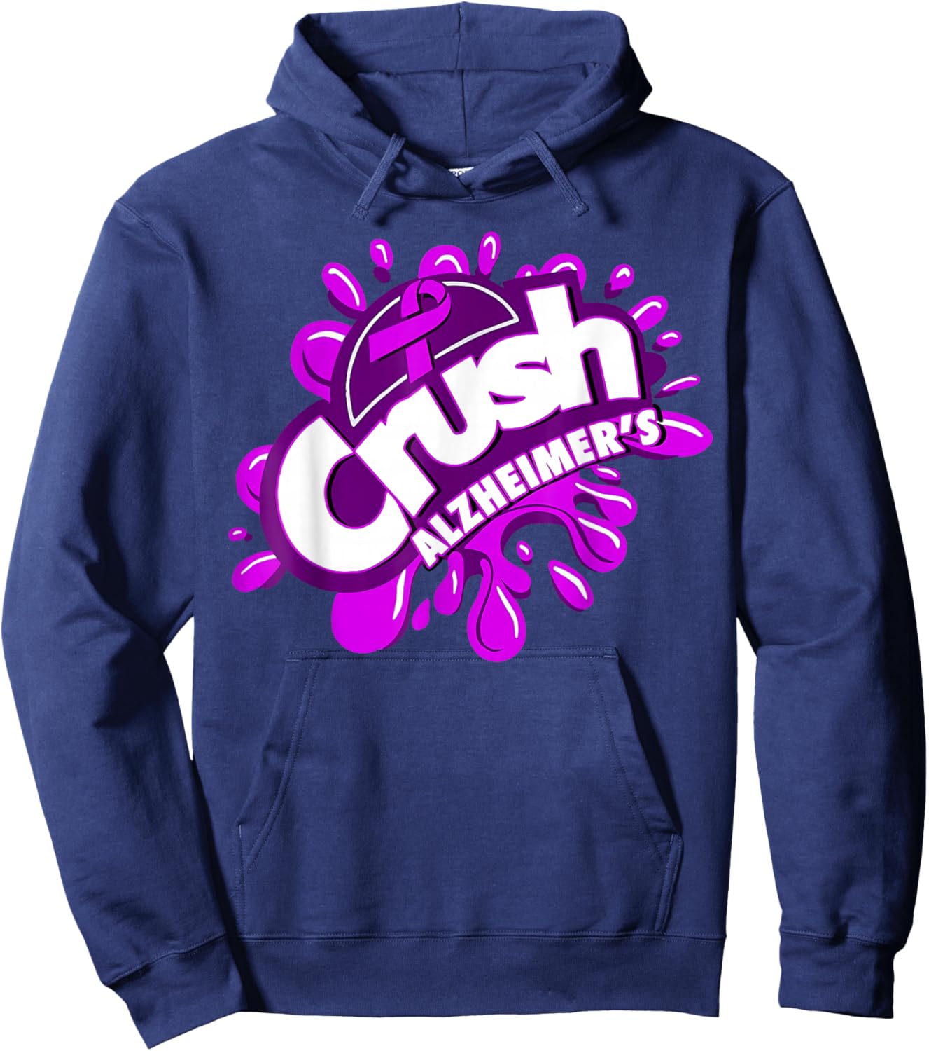 Crush Alzheimer's Hoodie - Hoodie | Navy