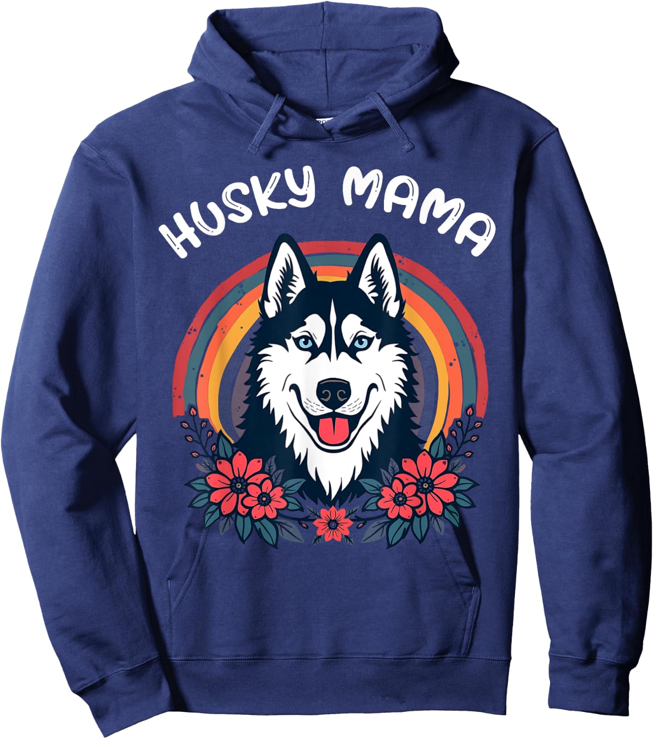 Husky Mama Siberian Husky Mom Hoodie - Hoodie | Navy