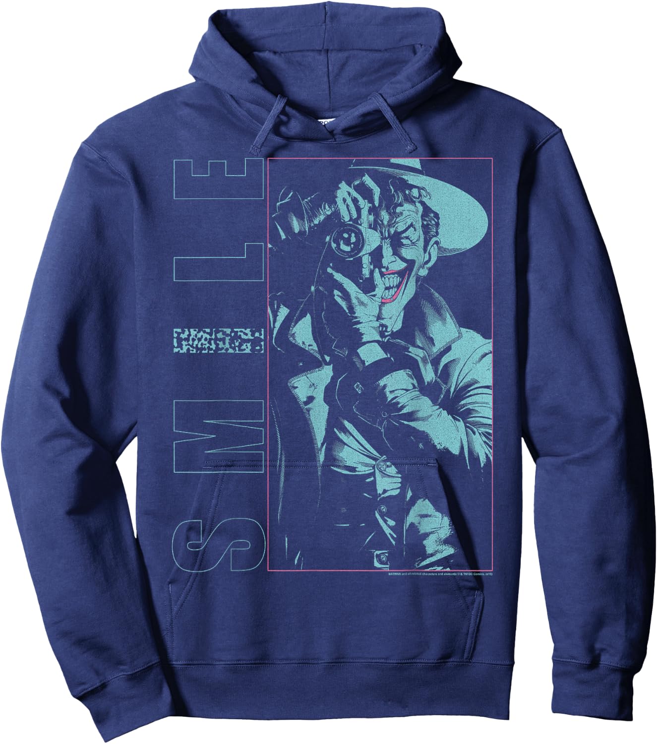 DC Comics Batman Joker The Killing Joke Smile Hoodie - Hoodie | Navy