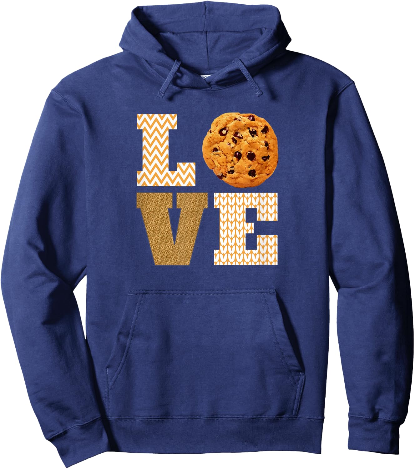 I Love Chocolate Chip Cookies Hoodie - Hoodie | Navy