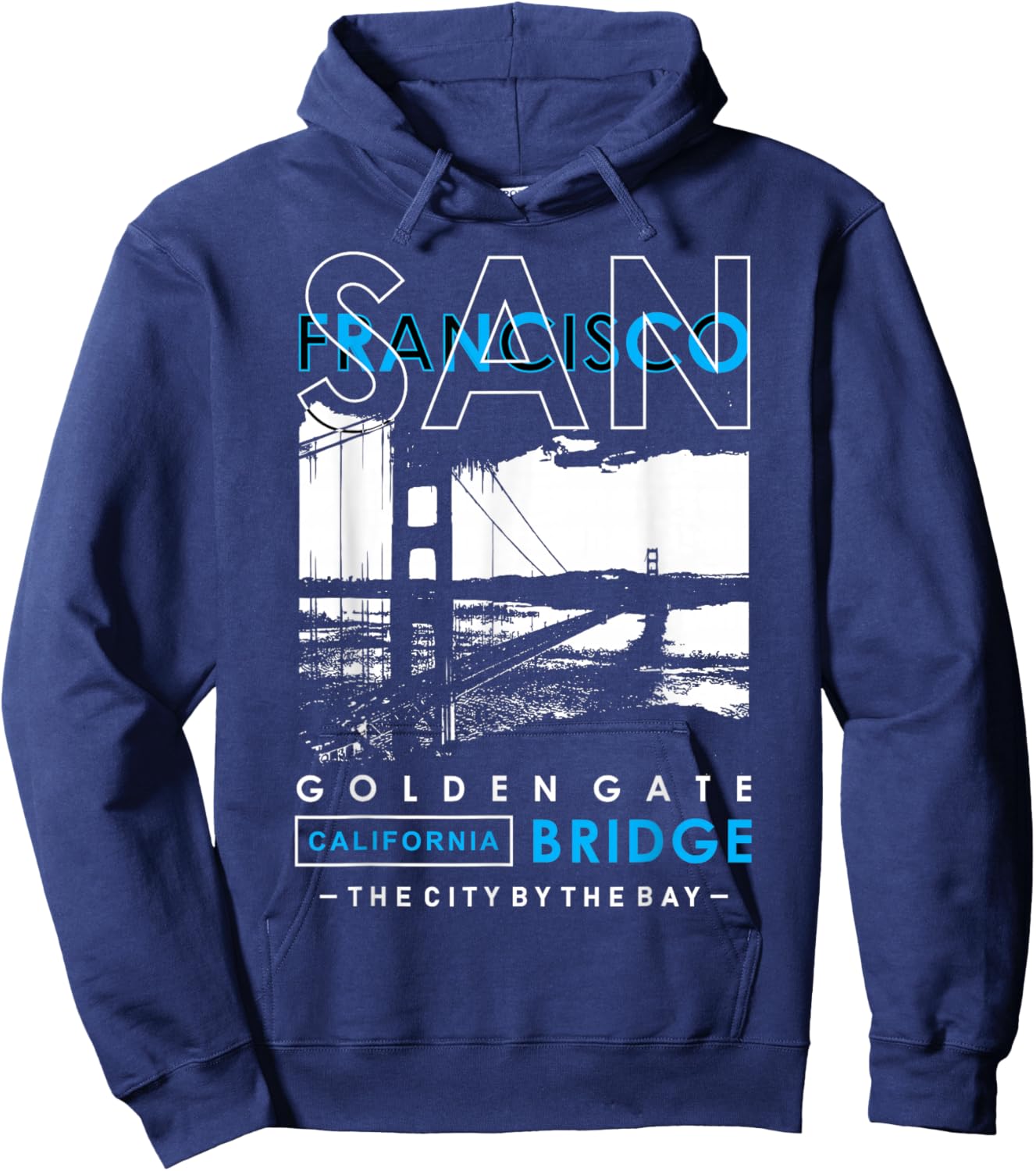 San Francisco Golden Gate Bridge California Hoodie - Hoodie | Navy