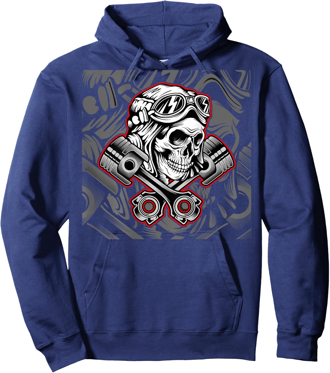 Motorcycle Riders and - Biker Hoodie - Hoodie | Navy