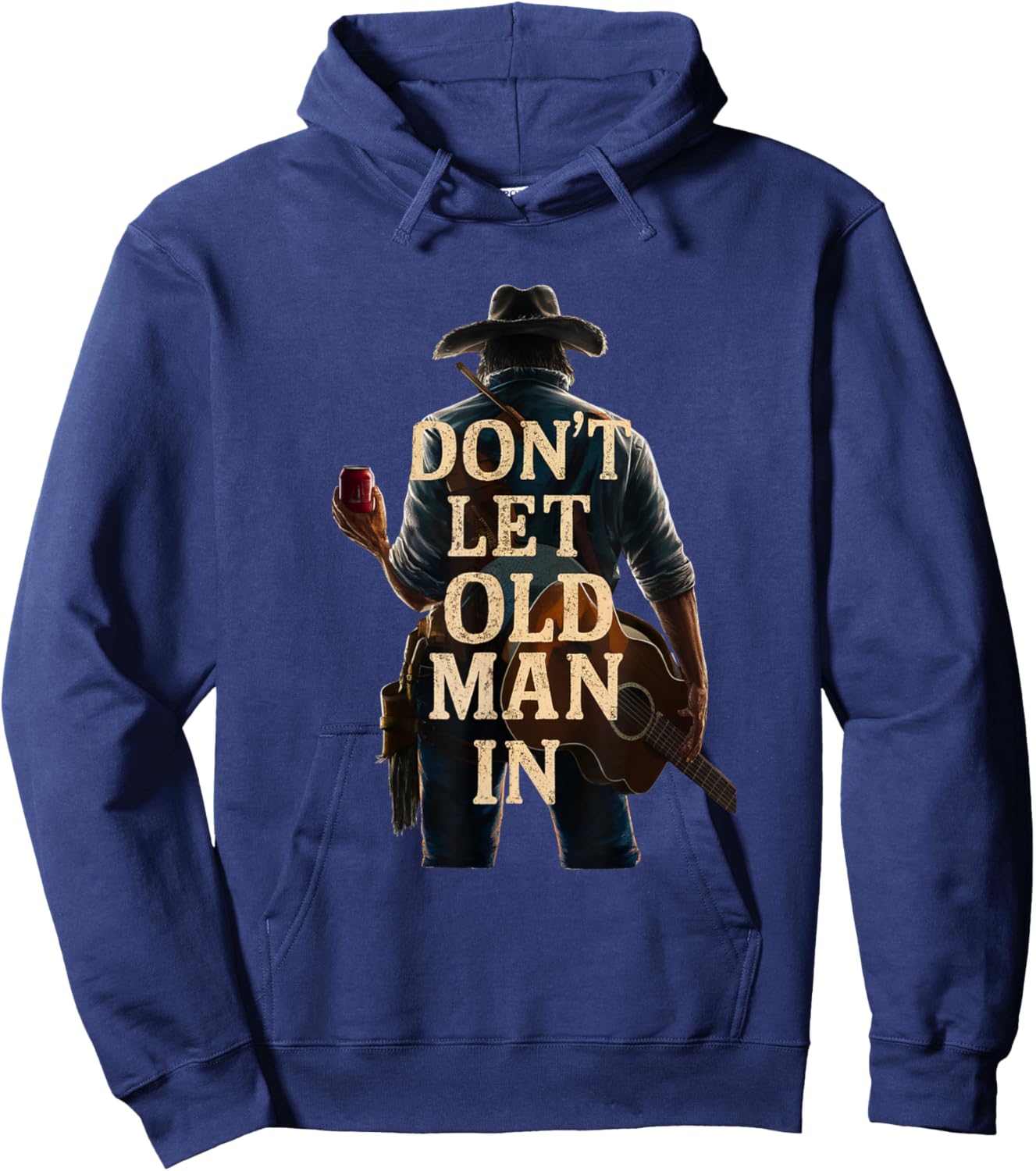 Don't Let Old Man In Country Westerngitarre Hoodie - Hoodie | Navy