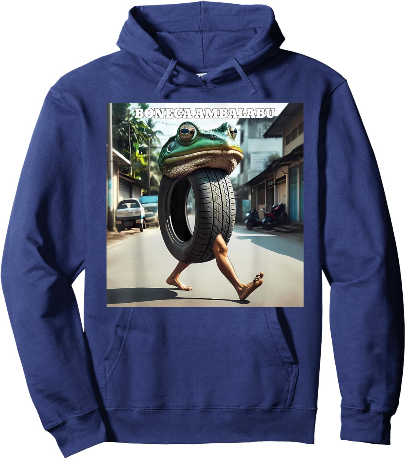 Boneca Ambalabu Frog Meme Hoodie - Hoodie | Navy
