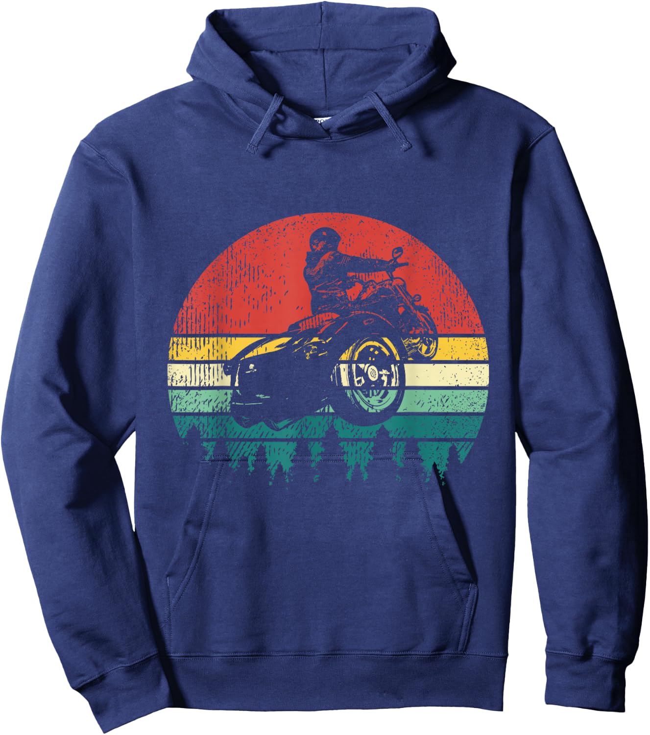 Retro Trike Bike Motorcycle Rider Triker Gift Hoodie - Hoodie | Navy