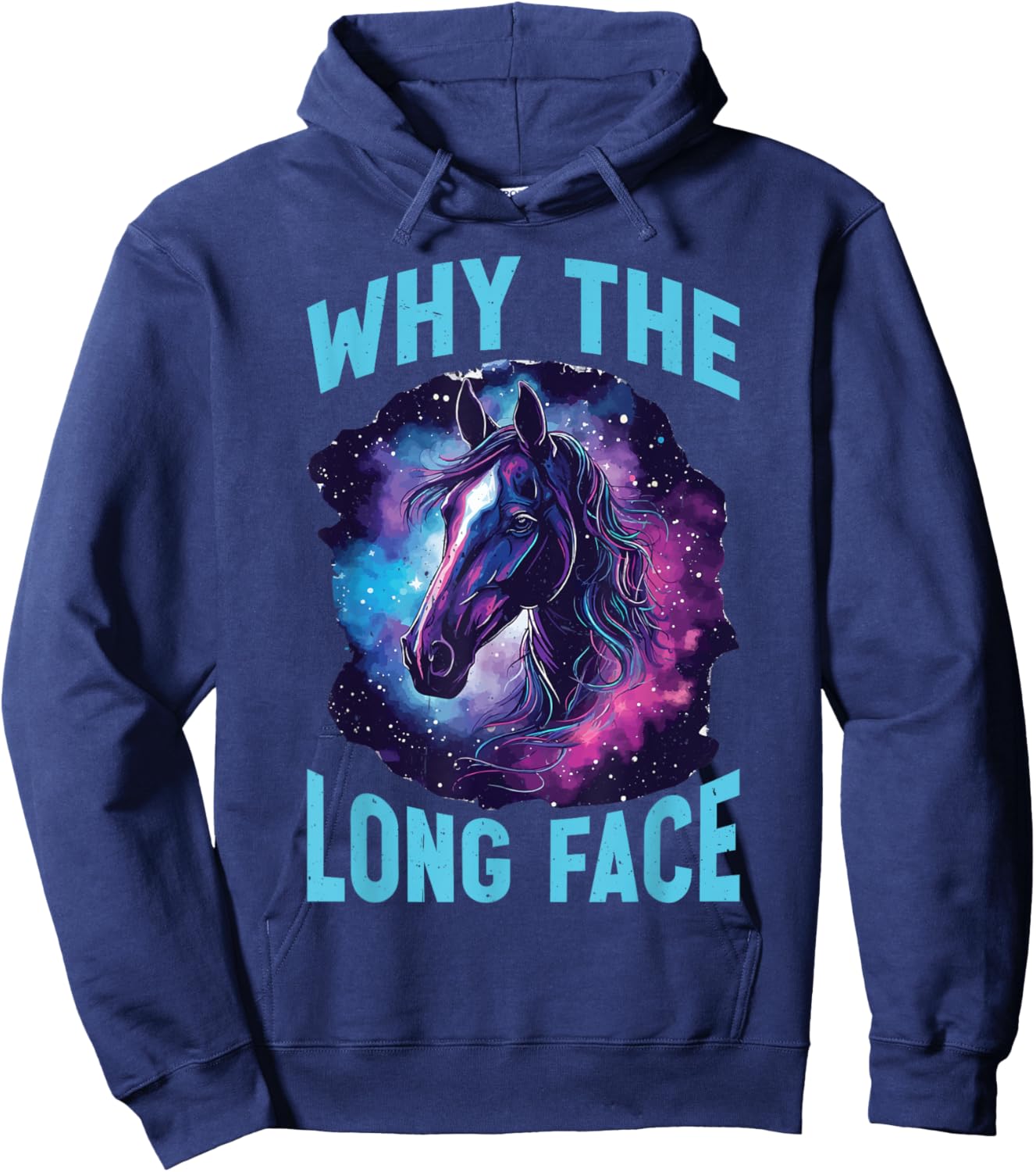 Why The Long Face Hoodie - Hoodie | Navy
