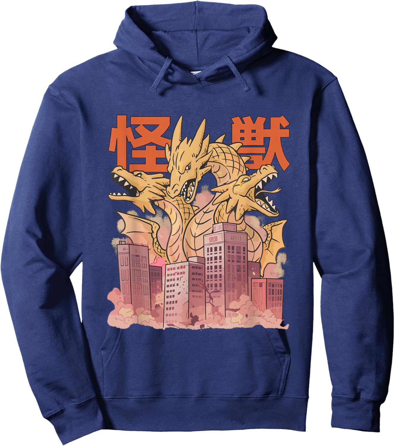 Dragon Ghidorah Japanese Hoodie - Hoodie | Navy