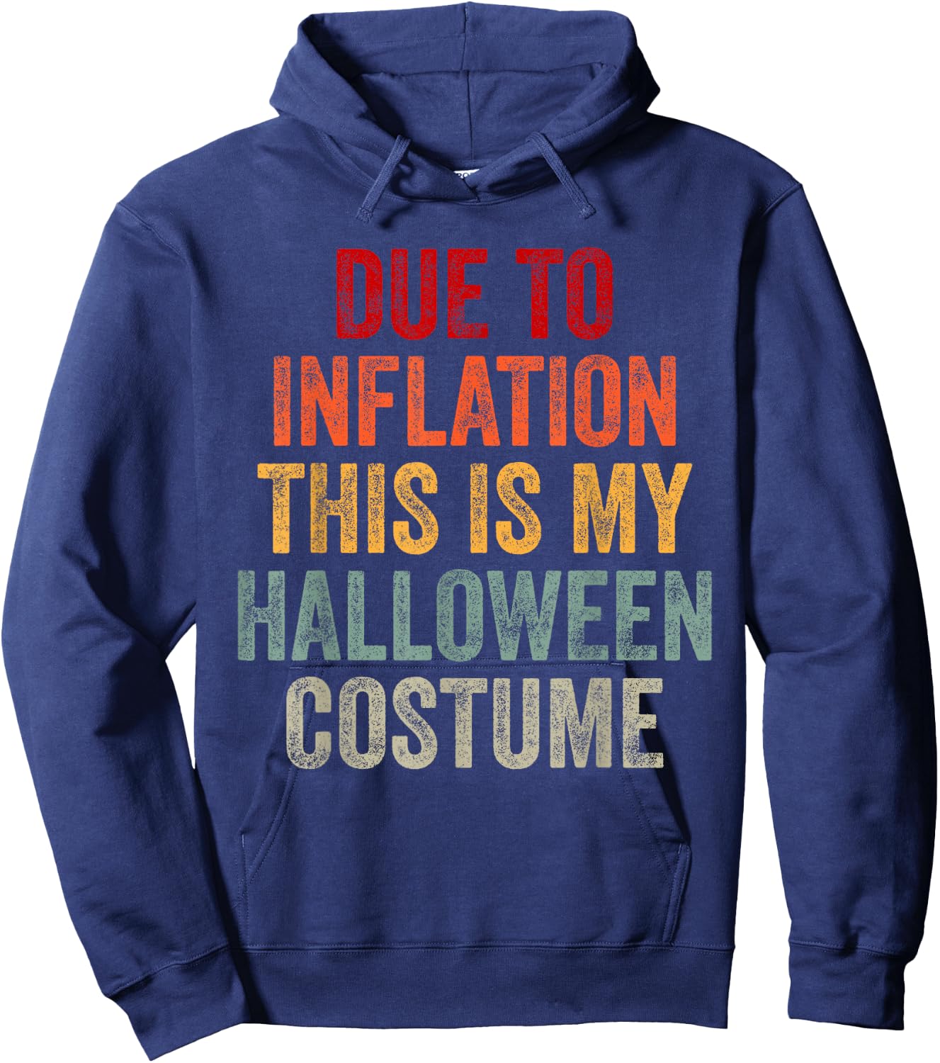 Due To Inflation This Is My Halloween Costume Hoodie - Hoodie | Navy