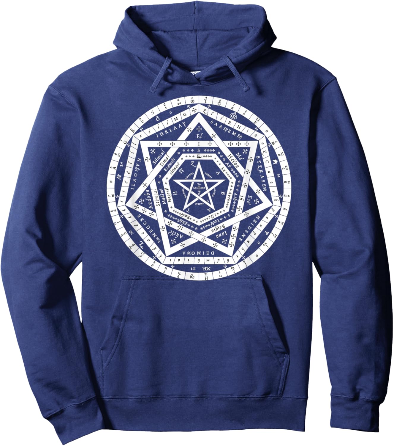 Sigillum Aemeth Dee Enochian Magick Hoodie - Hoodie | Navy