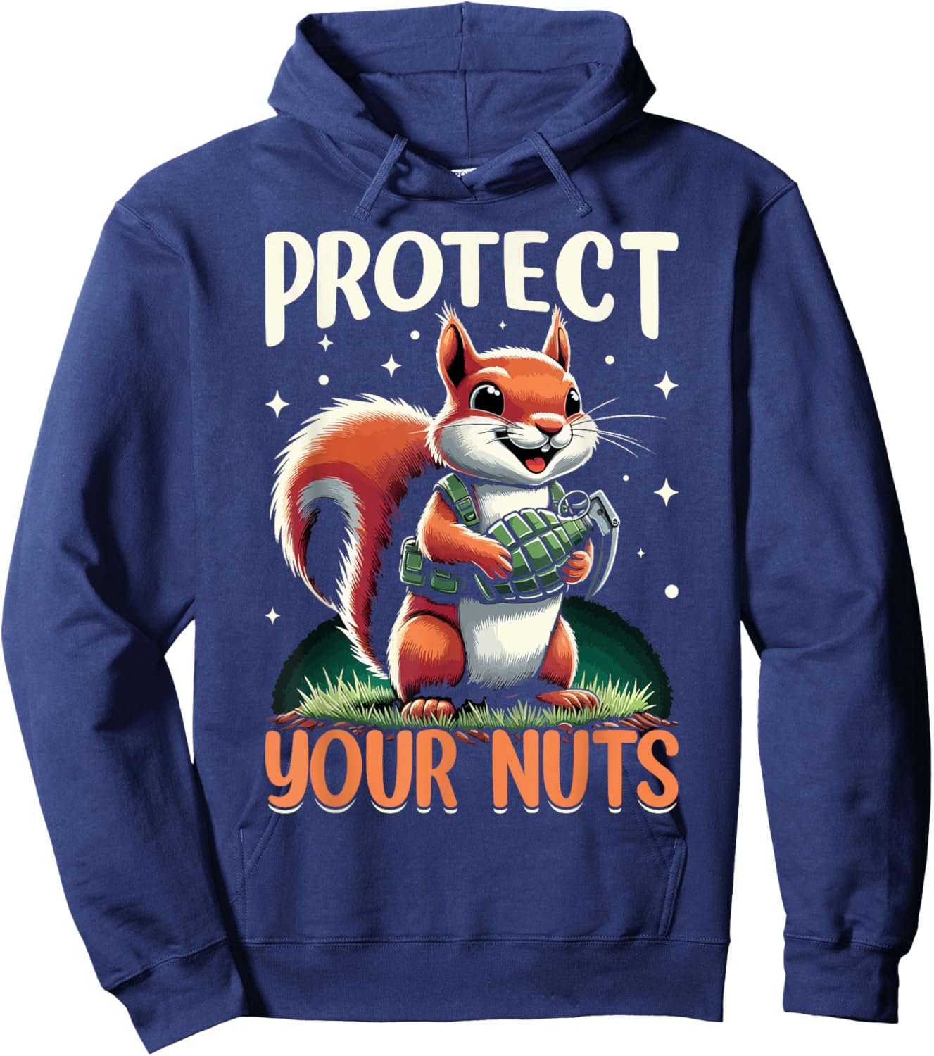 Squirrel Animal Lover Funny Squirrels Hoodie - Hoodie | Navy