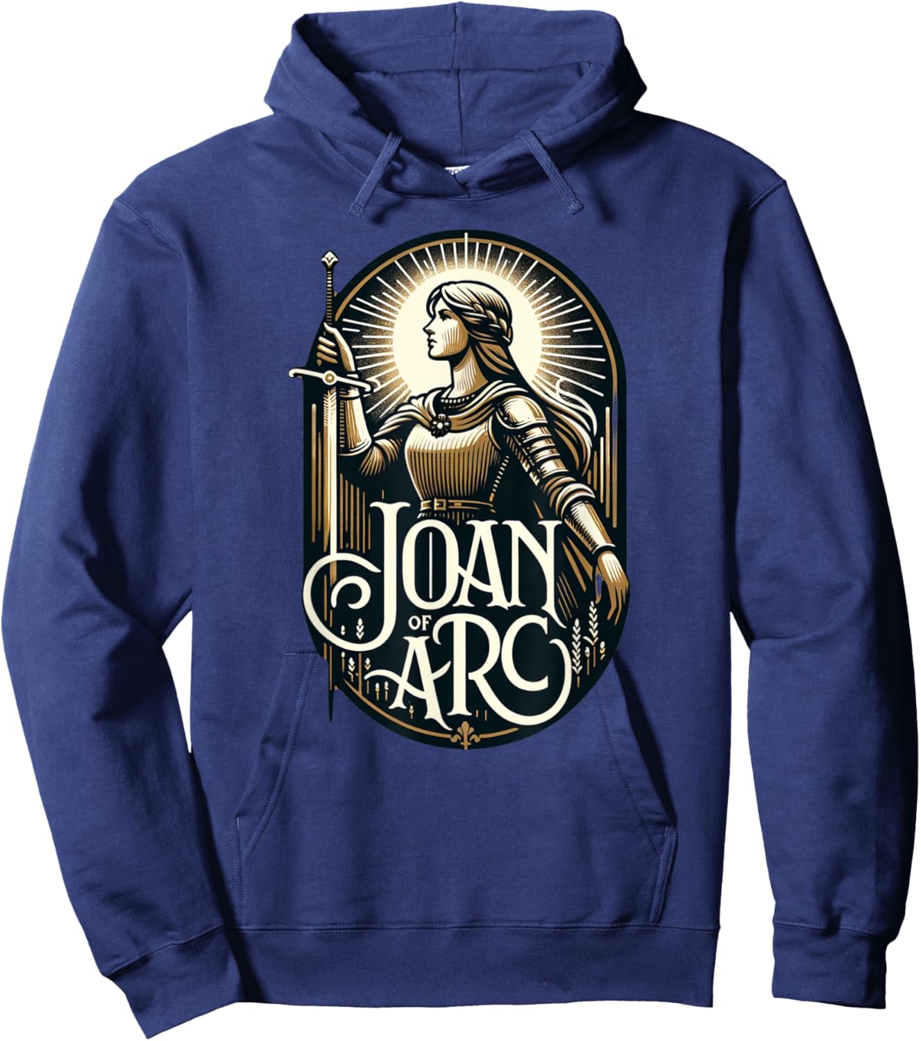 Saint Joan of Arc Catholic Hoodie - Hoodie | Navy