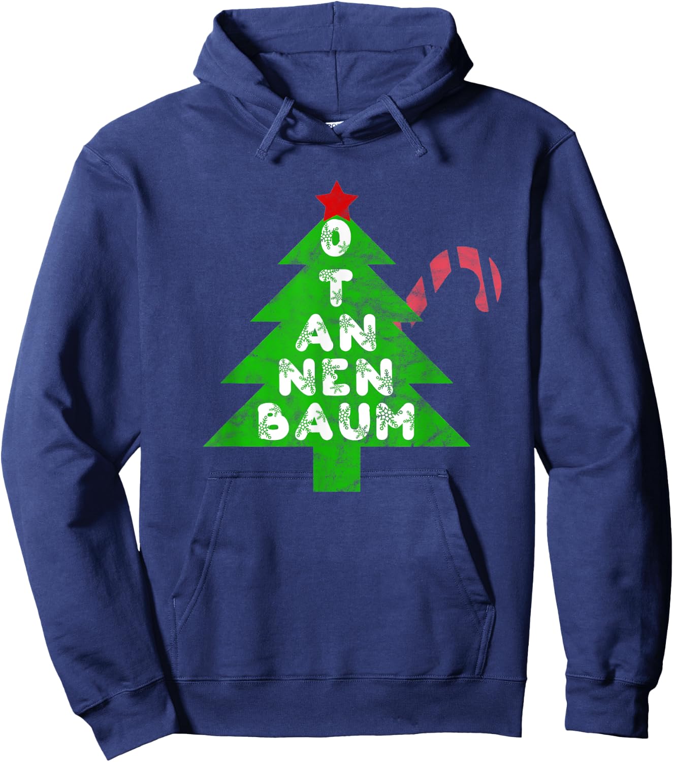 O Tannenbaum Christmas Song Xmas Tree Hoodie - Hoodie | Navy