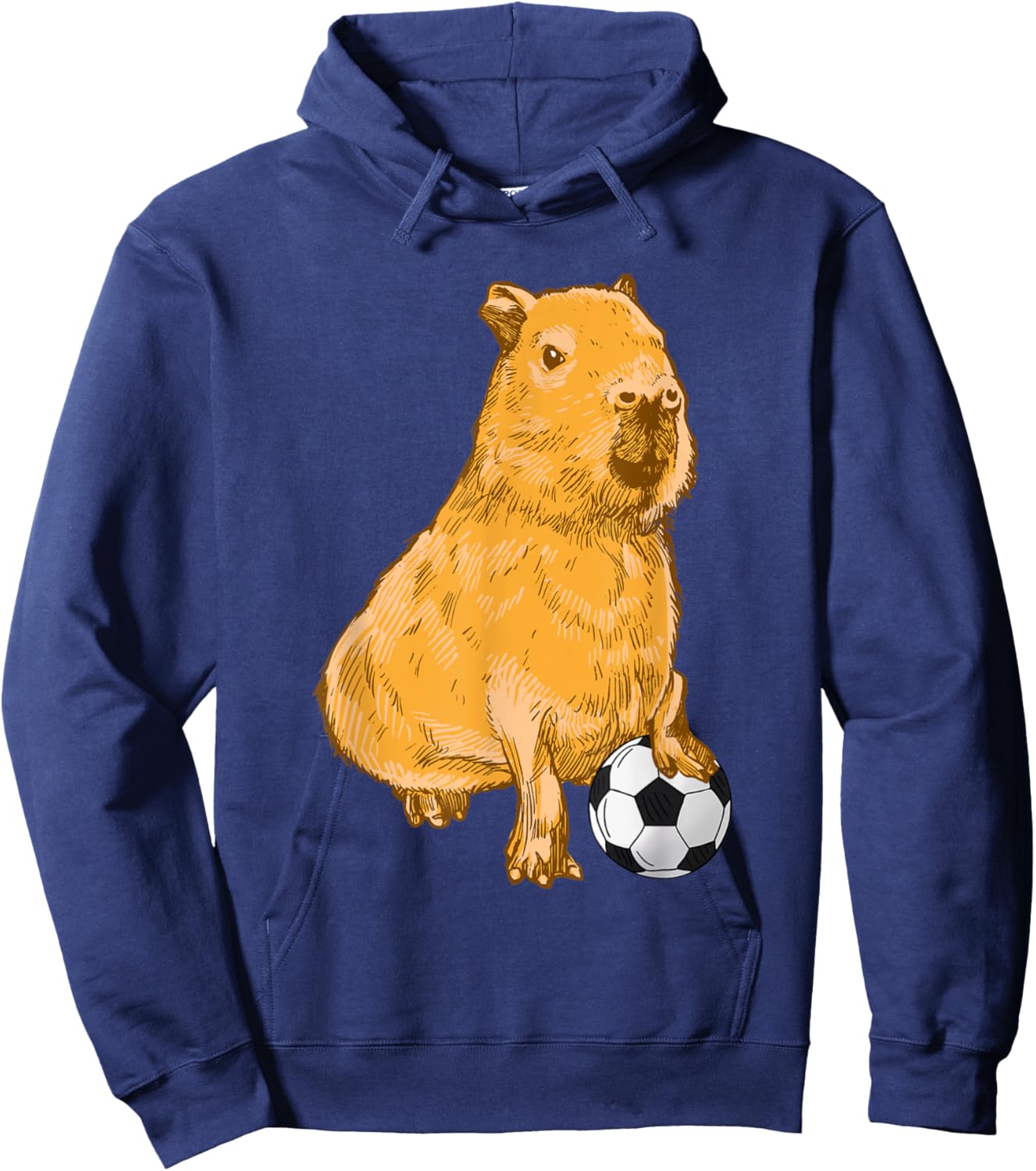 Capybara soccer Hoodie - Hoodie | Navy