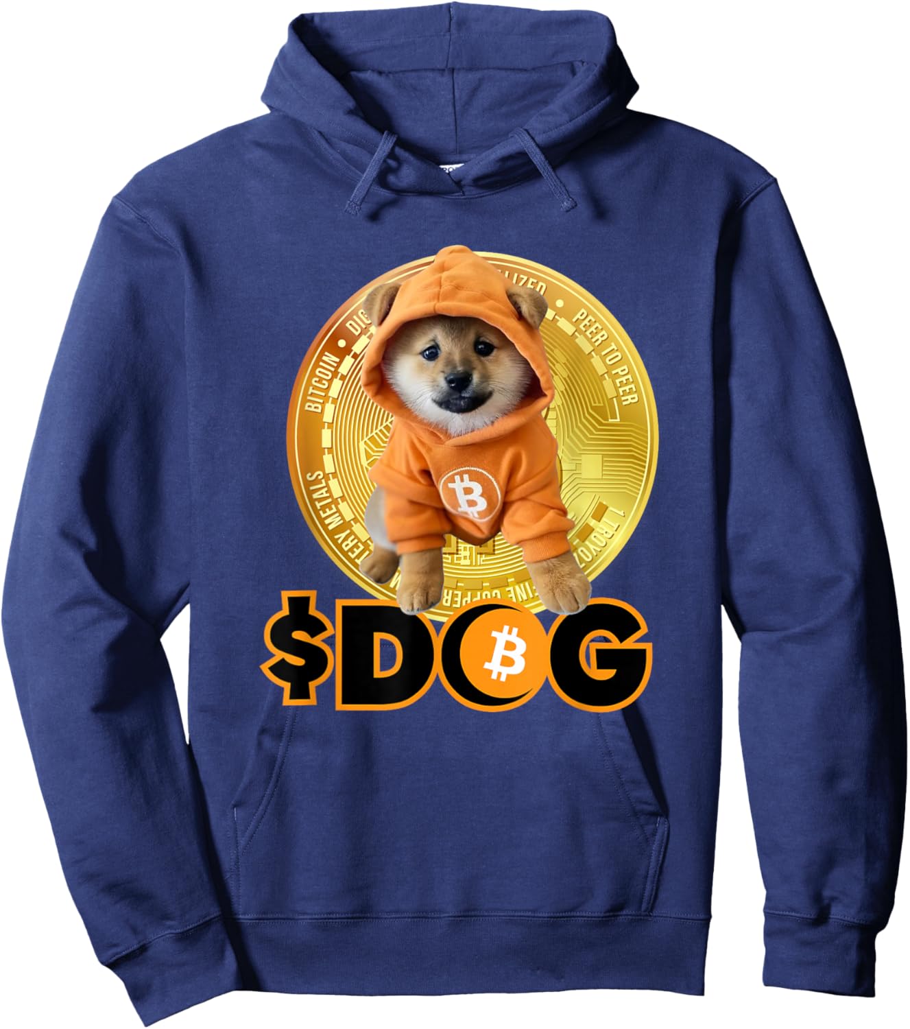 Dog Go to the Moon Hoodie - Hoodie | Navy