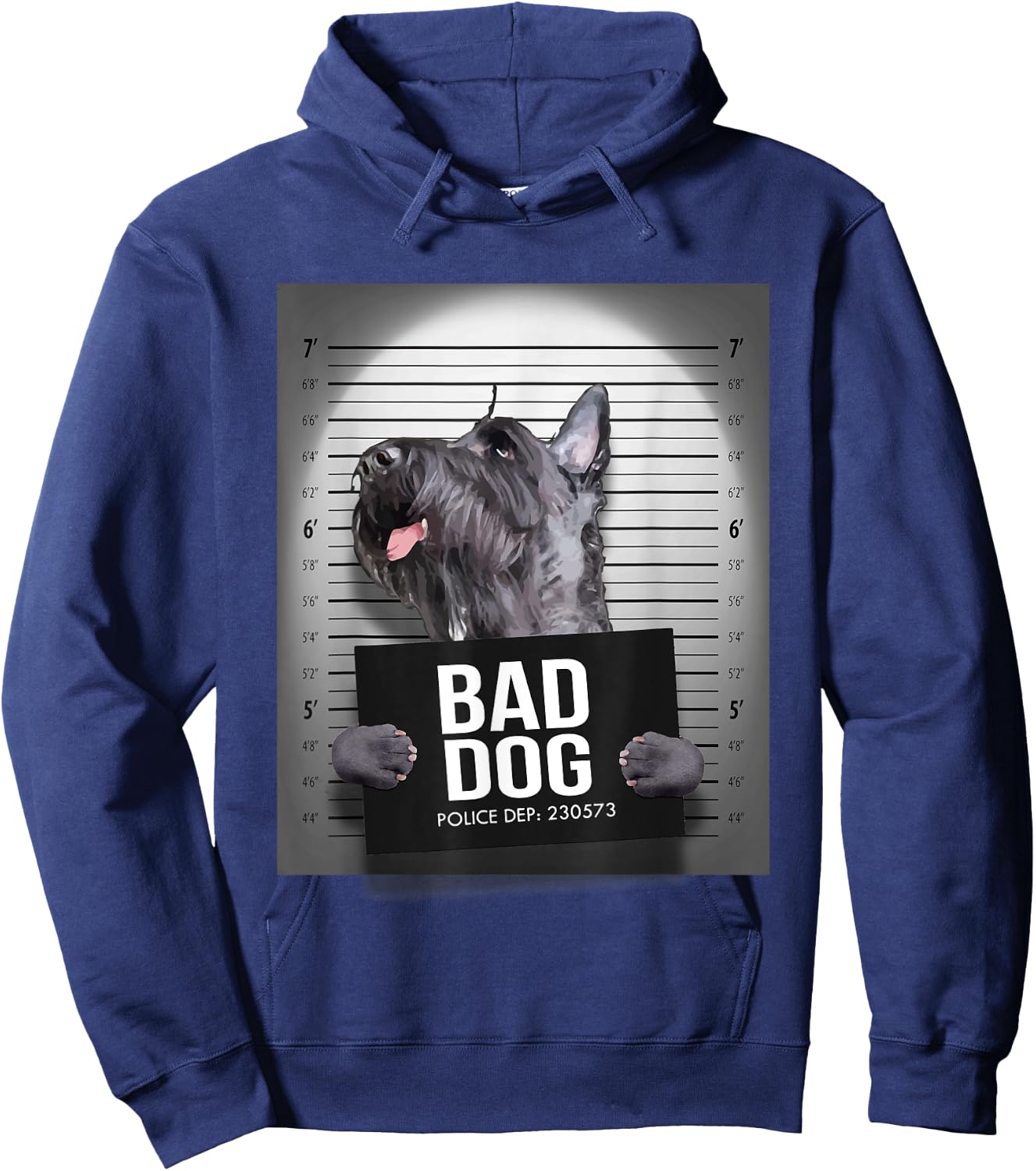 Scottie Dog Mugshot Hoodie - Hoodie | Navy