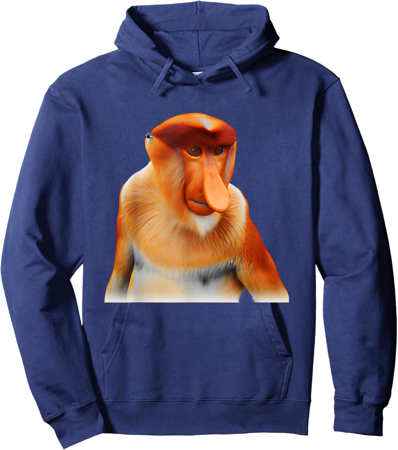 Proboscis Monkey Hoodie - Hoodie | Navy