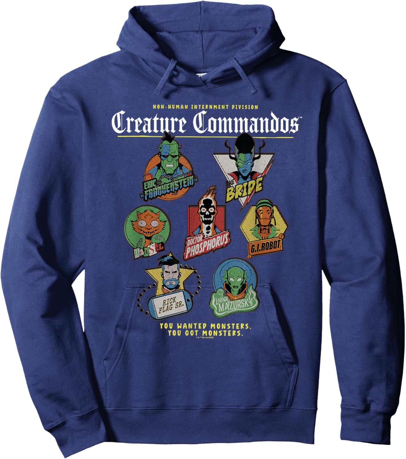 Creature Commandos Badges Hoodie - Hoodie | Navy