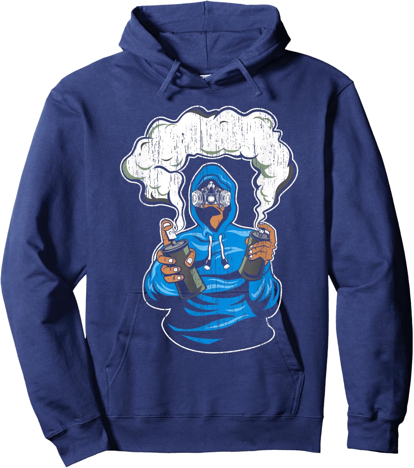 Graffiti Spray Paint Street Art Drawing Artist Hoodie - Hoodie | Navy