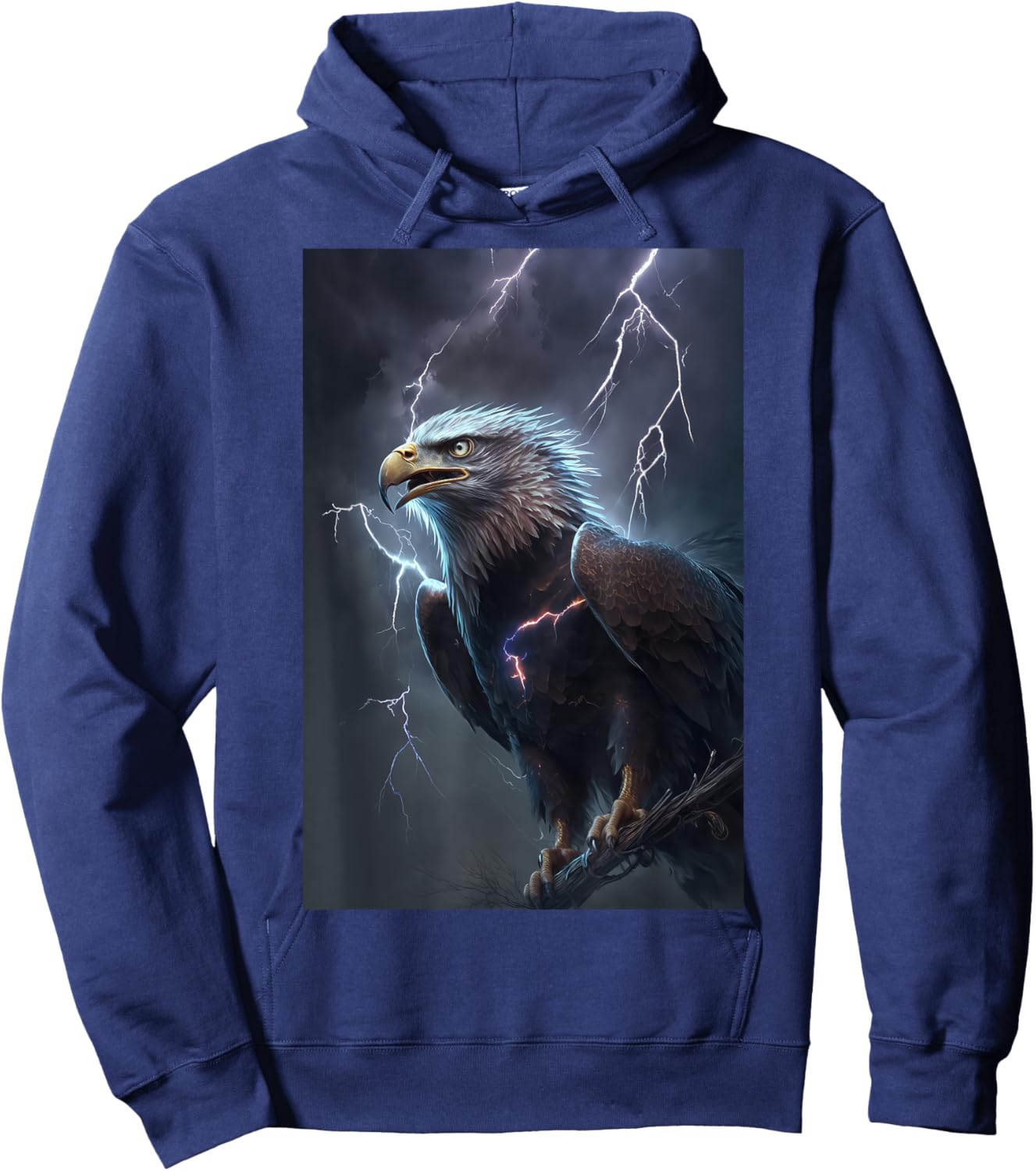 Eagle Lightning Thunder Hoodie - Hoodie | Navy